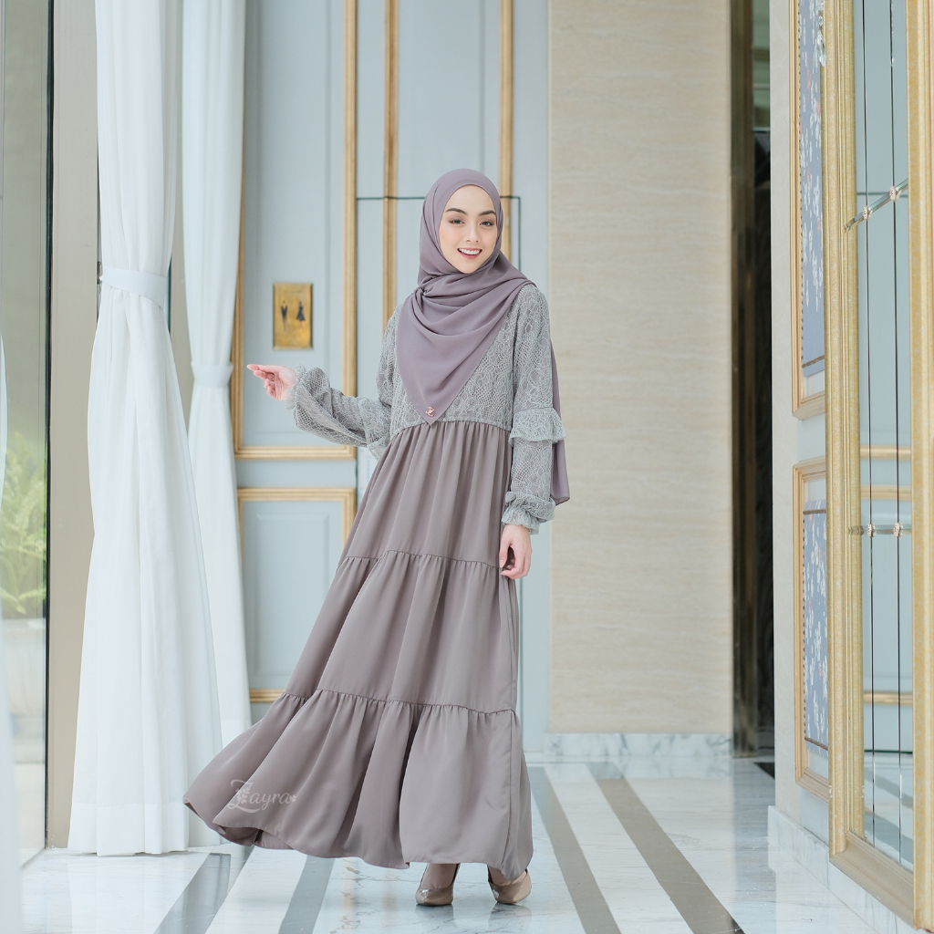 ZAYRA HIJAB | GAMIS DEWASA MAHVEEN NON OUTER | Baju Couple Pasangan Keluarga Kondangan Lebaran Kekinian Premium Jumbo Mewah Elegan Terbaru 2025