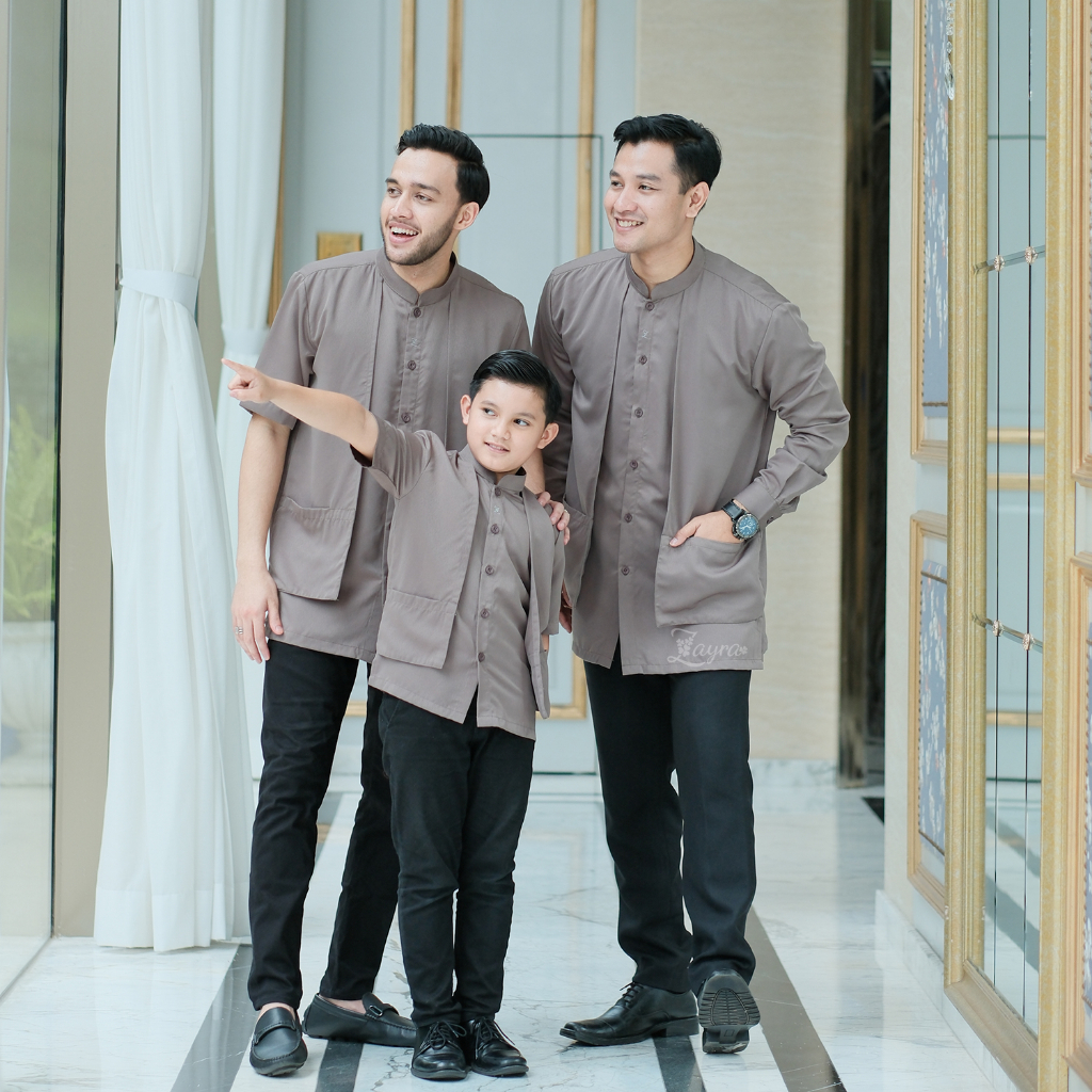 ZAYRA HIJAB | KOKO ANAK MAHVEEN FAMILY SET | Koko Anak Laki - Laki Lengan Pendek 0-12 Tahun Terbaru 2025 Premium