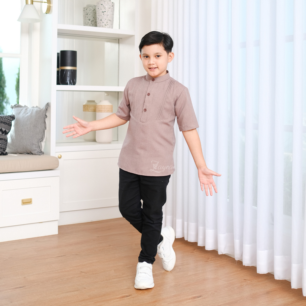 ZAYRA HIJAB | KOKO ANAK LATHIF FAMILY SET | Koko Anak Laki - Laki Lengan Panjang Pendek 0-12 Tahun Terbaru 2025 Premium
