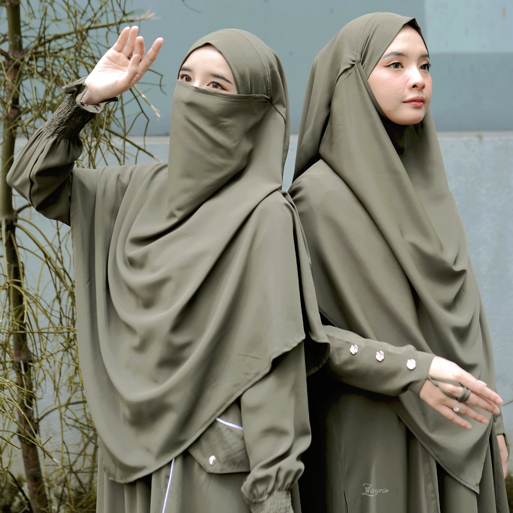Zayra Hijab | French Khimar Mecca Medina | French Khimar Instan Dewasa Daily Jersey Premium