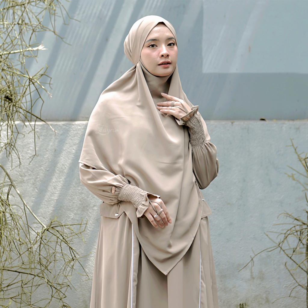 Zayra Hijab | French Khimar Mecca Medina | French Khimar Instan Dewasa Daily Jersey Premium