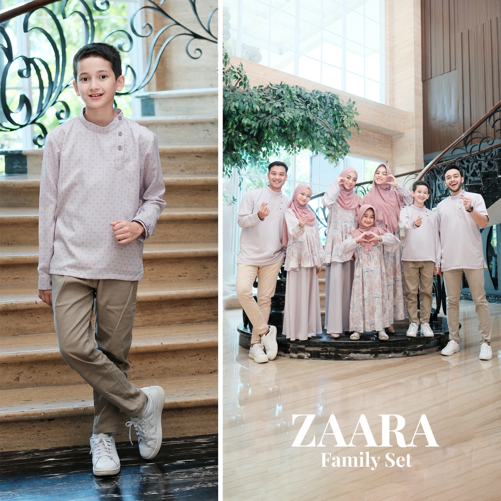 ZAYRA HIJAB | KOKO ANAK ZAARA FAMILY SET | Koko Anak Laki - Laki Lengan Panjang Pendek 0-12 Tahun Terbaru 2025 Premium