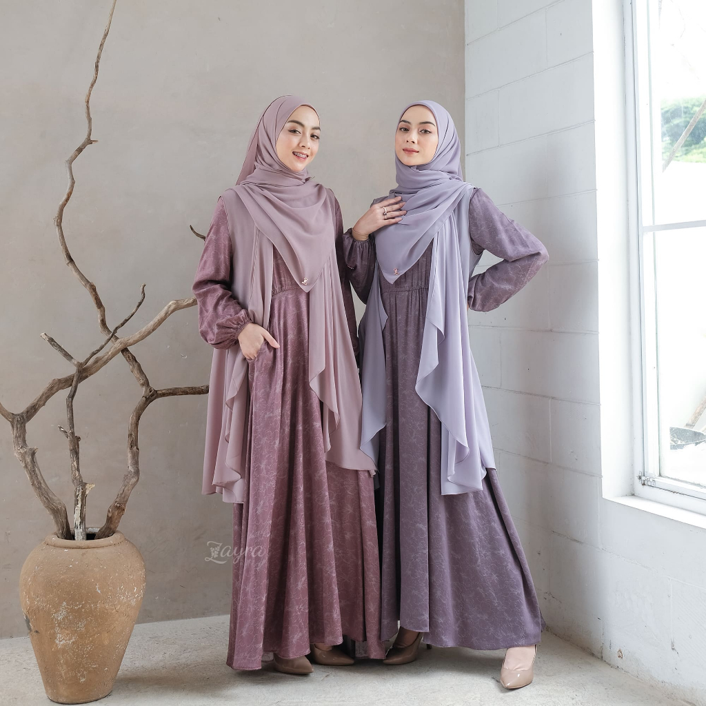 ZAYRA HIJAB | GAMIS DEWASA LATHIF | Baju Couple Pasangan Keluarga Kondangan Lebaran Kekinian Premium Jumbo Mewah Elegan Terbaru 2025