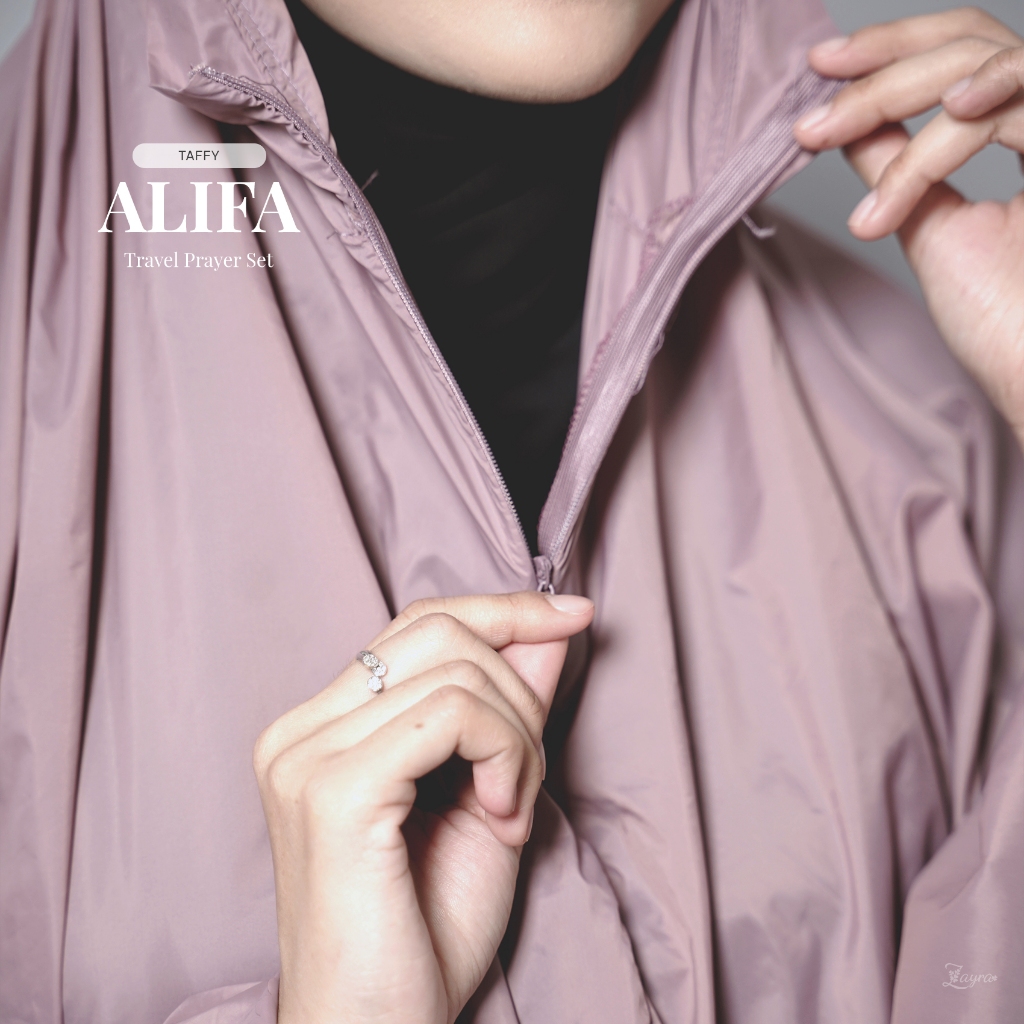 ZAYRA HIJAB | ALIFA | Mukena Traveling Mini Pouch Premium Laser Cut Terbaru 2025