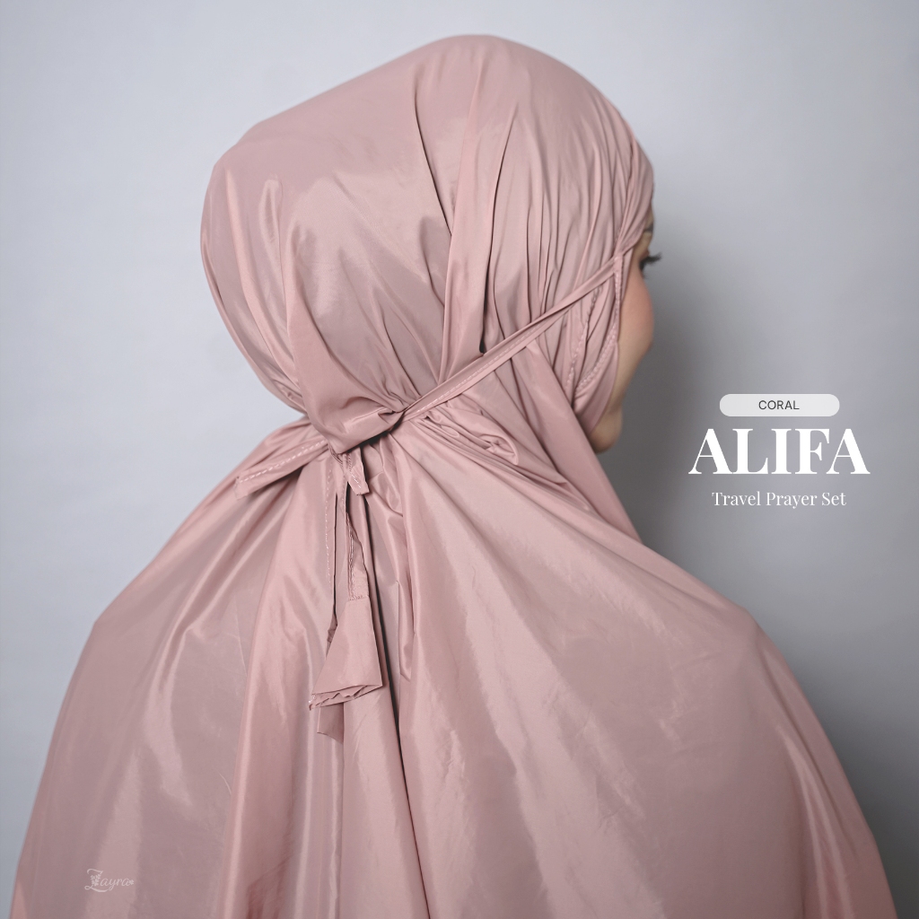 ZAYRA HIJAB | ALIFA | Mukena Traveling Mini Pouch Premium Laser Cut Terbaru 2025