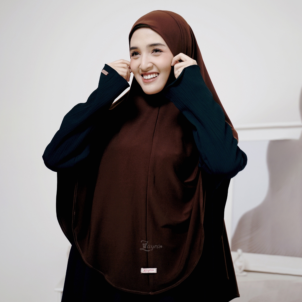 ZAYRA HIJAB | ELMA | Khimar Bergo Instan Daily Syari Jersey Premium