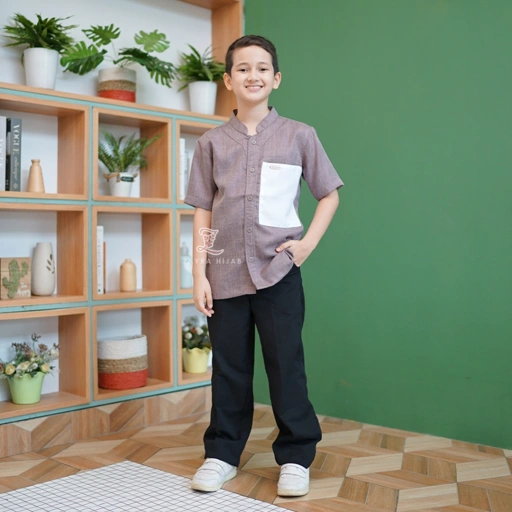 Image of ZAYRA HIJAB | KOKO ANAK AINAA FAMILY SET | Koko Anak Laki - Laki Lengan Panjang 0-12 Tahun Terbaru 2025 Premium