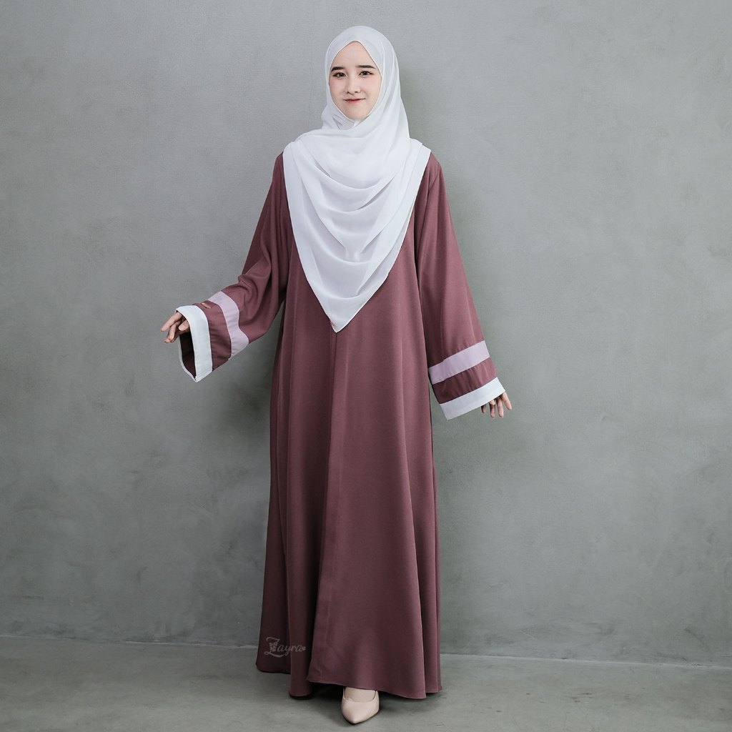 ZAYRA HIJAB | SHANUM ABAYA | Gamis Wanita / Ukhti Set Hijab Daily Syari Simpel Premium Lebaran Jumbo Mewah Elegan Terbaru 2025