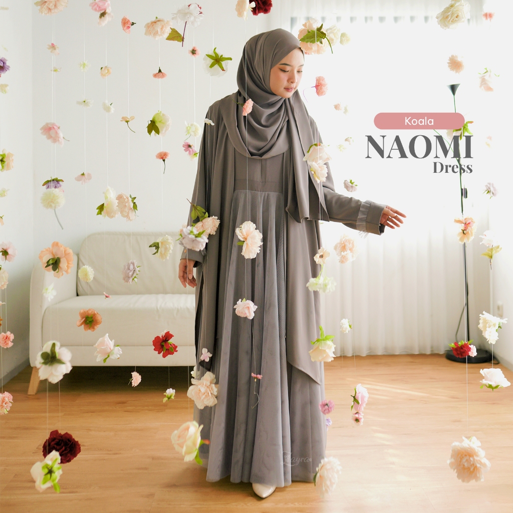ZAYRA HIJAB | NAOMI DRESS | Gamis Wanita Syari Brokat Tile Kondangan Lebaran Melayu Jumbo Mewah Elegan Premium Terbaru 2025