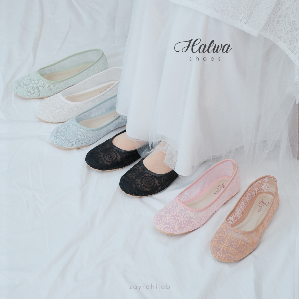 ZAYRA HIJAB | HALWA SHOES | Flatshoes Wanita Elegan Kekinian Korean Style