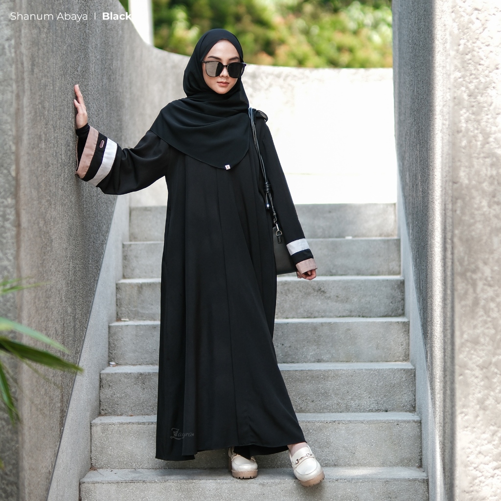 ZAYRA HIJAB | SHANUM ABAYA | Gamis Wanita / Ukhti Set Hijab Daily Syari Simpel Premium Lebaran Jumbo Mewah Elegan Terbaru 2025