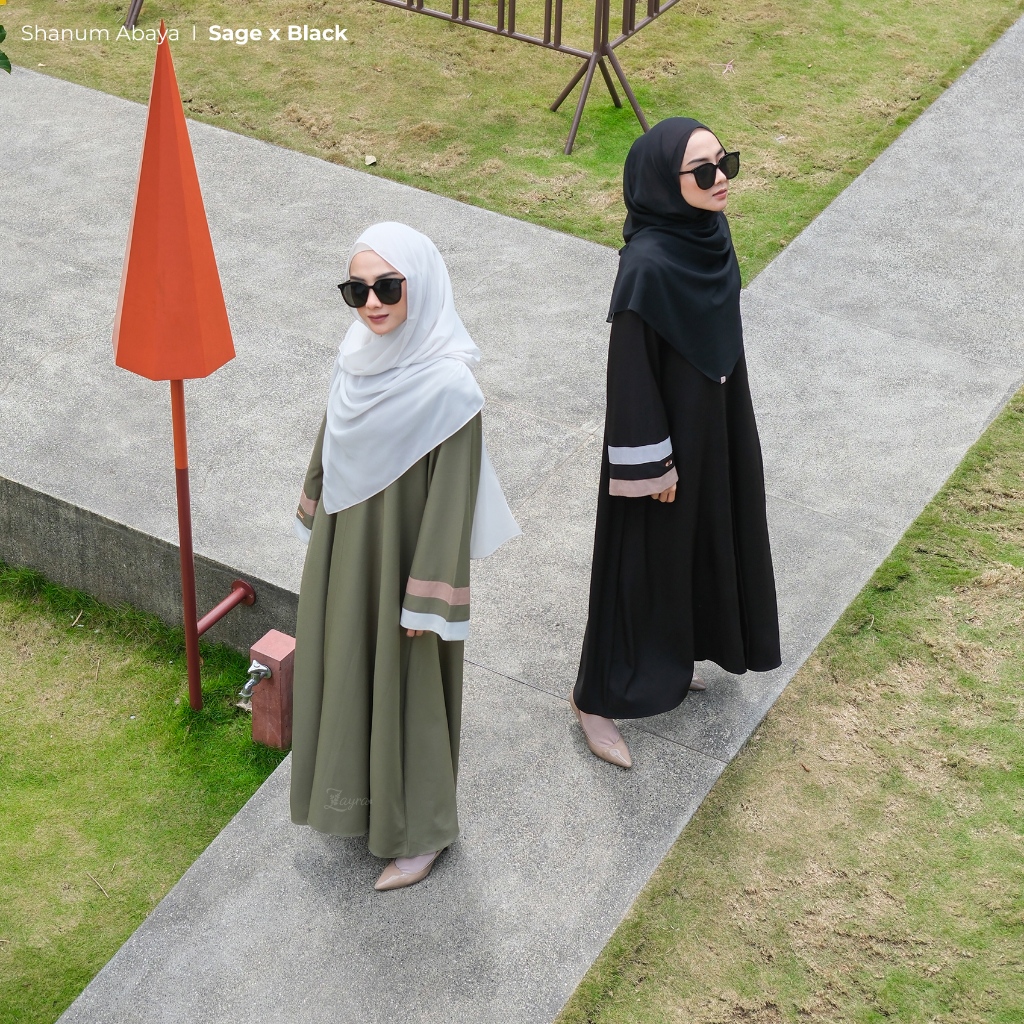 ZAYRA HIJAB | SHANUM ABAYA | Gamis Wanita / Ukhti Set Hijab Daily Syari Simpel Premium Lebaran Jumbo Mewah Elegan Terbaru 2025