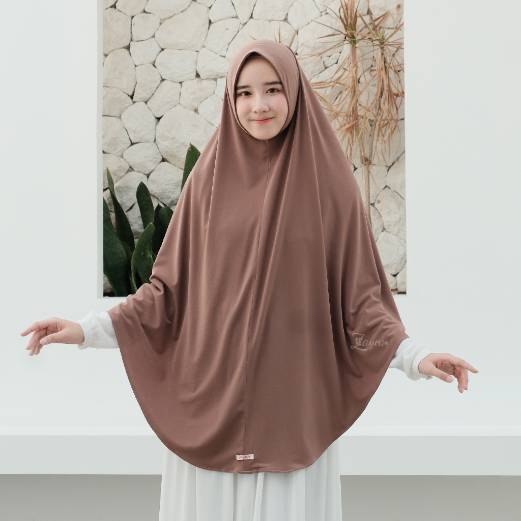 ZAYRA HIJAB | RUMI JUMBO | Khimar Bergo Instan Daily Syari Jersey Premium