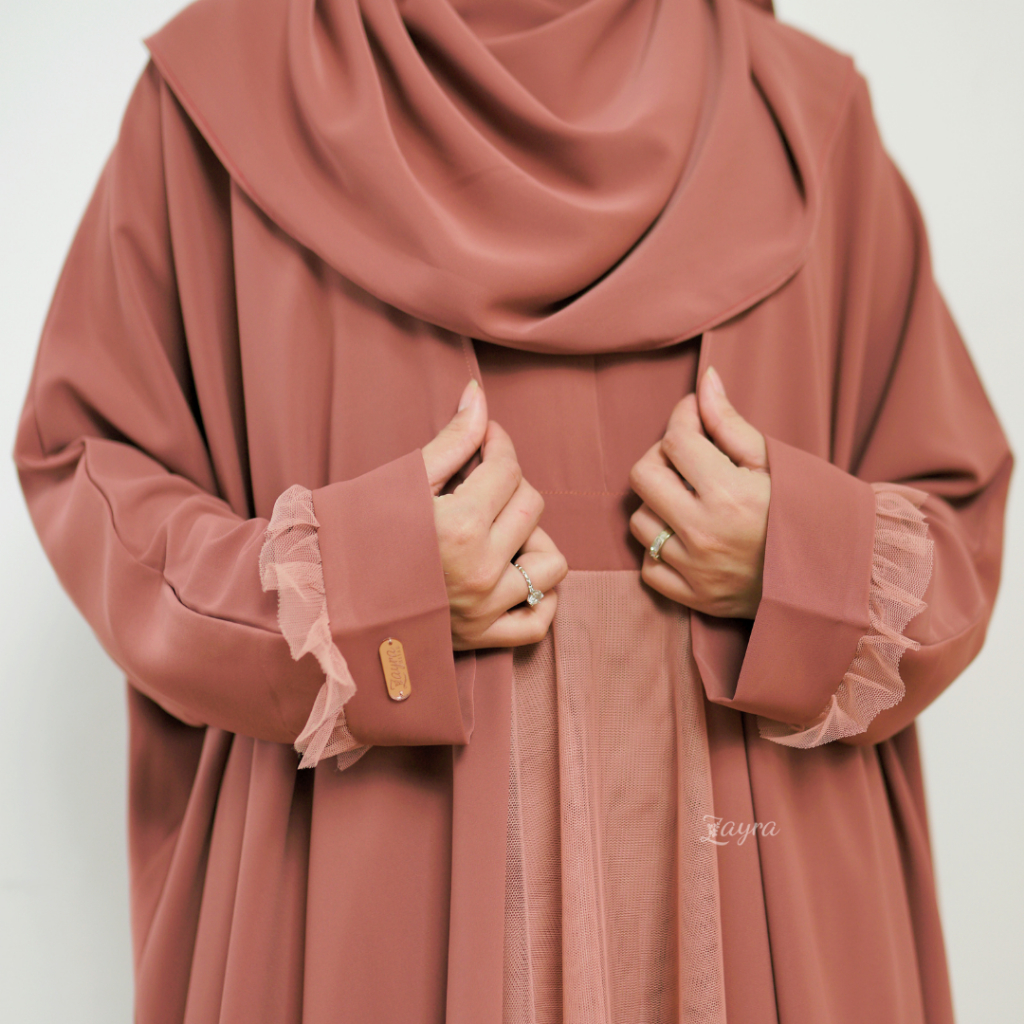 ZAYRA HIJAB | NAOMI DRESS | Gamis Wanita Syari Brokat Tile Kondangan Lebaran Melayu Jumbo Mewah Elegan Premium Terbaru 2025