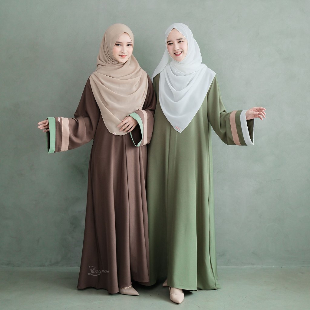 ZAYRA HIJAB | SHANUM ABAYA | Gamis Wanita / Ukhti Set Hijab Daily Syari Simpel Premium Lebaran Jumbo Mewah Elegan Terbaru 2025