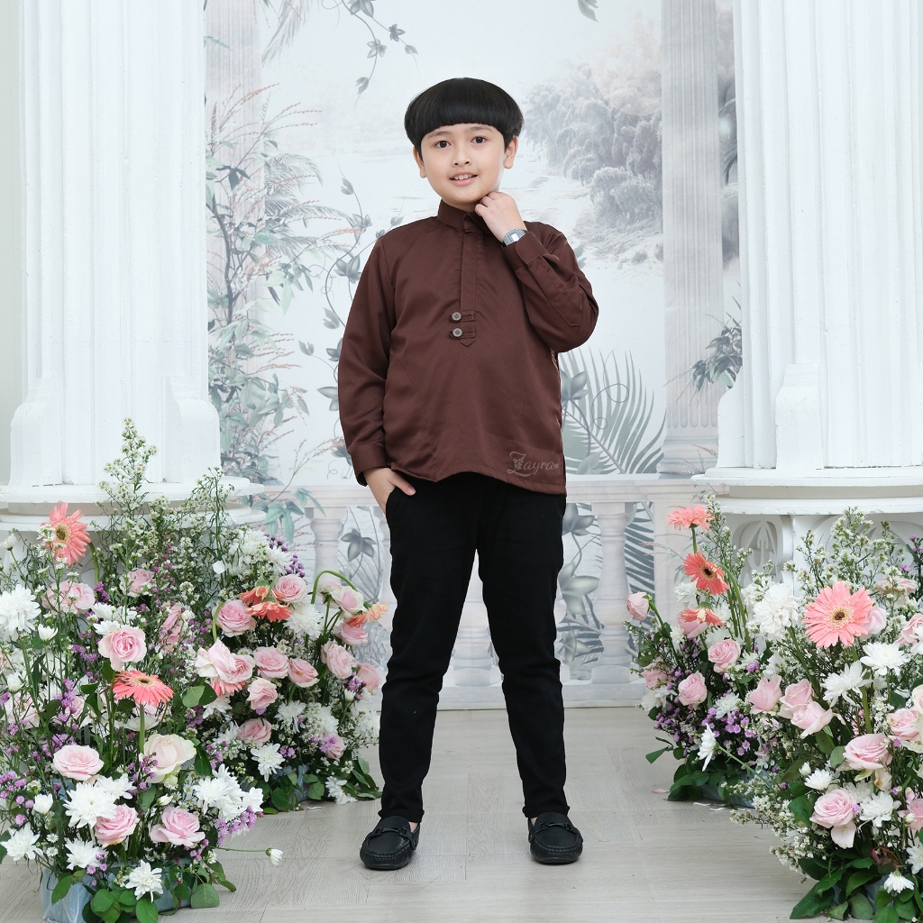 Zayra Hijab - Layyina Series - Koko Anak Laki - Laki Lengan Panjang 0-12 Tahun Premium Terbaru 2025