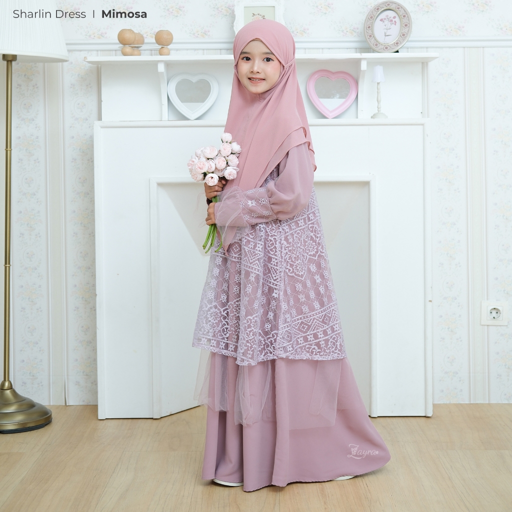 Zayra Hijab | Sharlin Mom & Kids - Gamis Anak Ibu Perempuan 0-12 Tahun Terbaru Couple Premium 2025