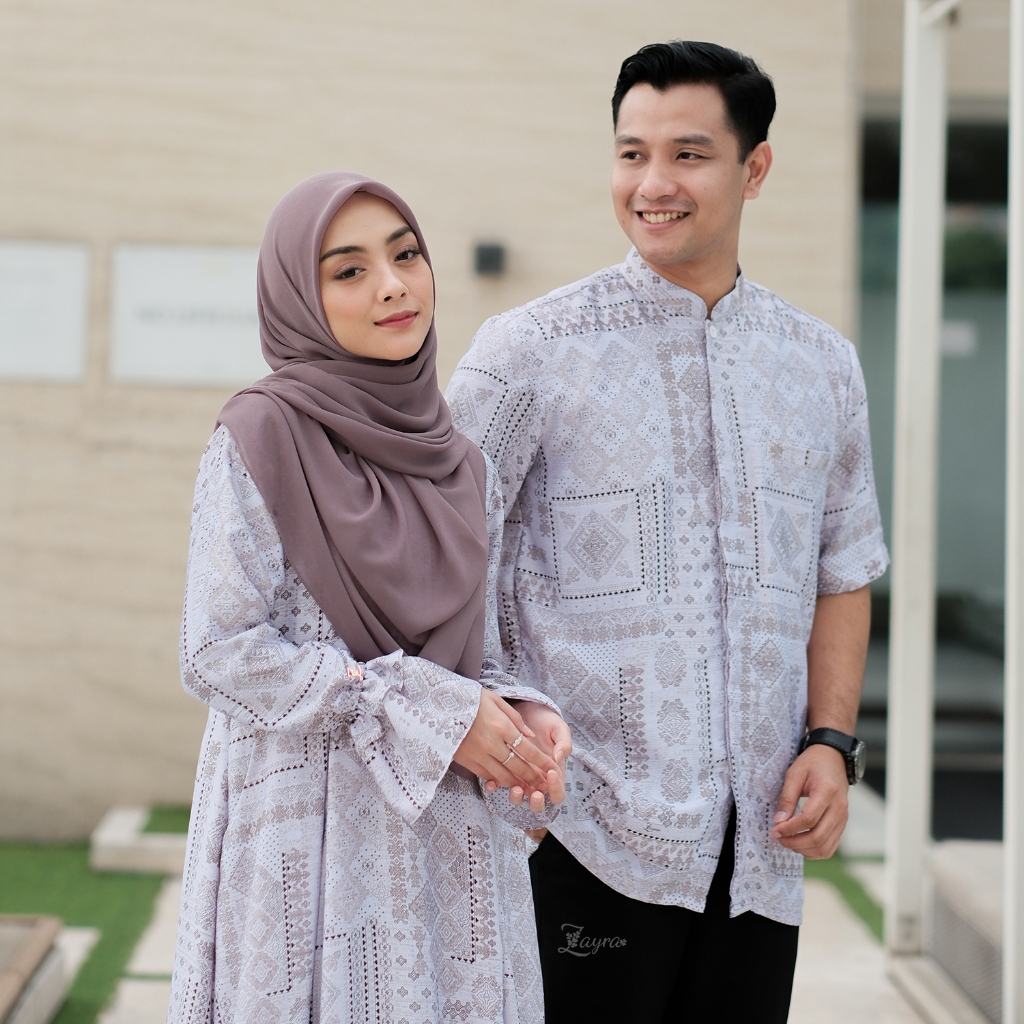 ZAYRA HIJAB | GAMIS SARAH NON OUTER | Baju Couple Pasangan Keluarga Kondangan Lebaran Kekinian Premium Jumbo Mewah Elegan Terbaru 2025