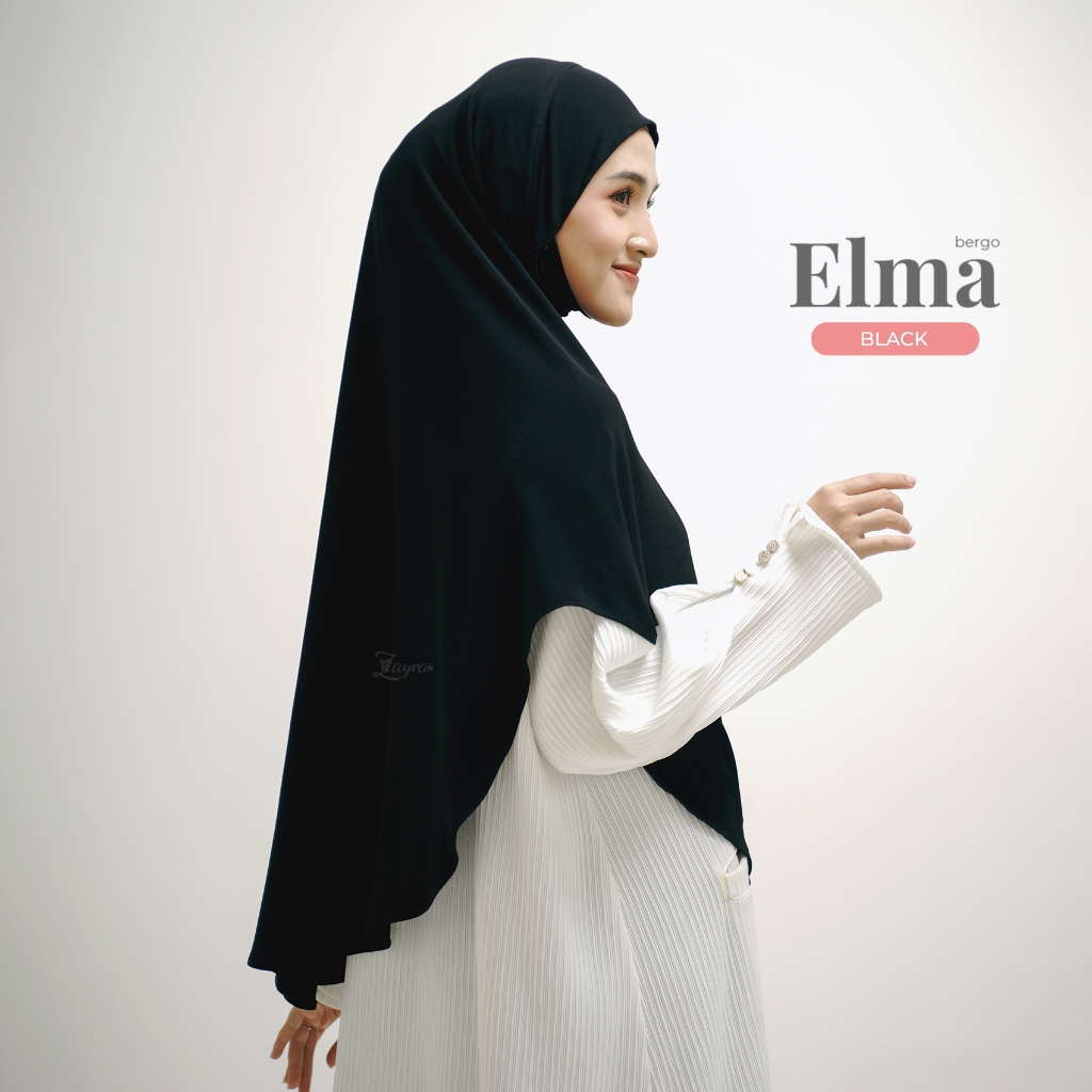 ZAYRA HIJAB | ELMA | Khimar Bergo Instan Daily Syari Jersey Premium