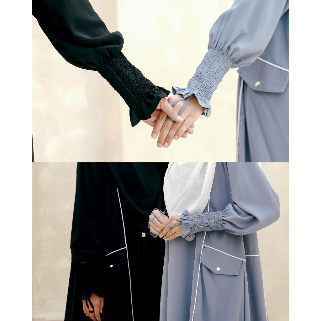 ZAYRA HIJAB | MECCA ABAYA | Dress Gamis Abaya Umroh dan Haji Wanita Premium Set Jilbab Hijab French Khimar Umroh Outfit Gift