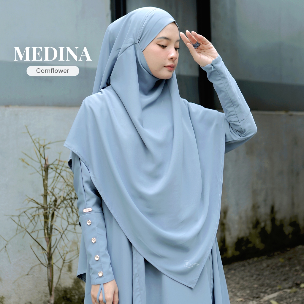 Zayra Hijab | French Khimar Mecca Medina | French Khimar Instan Dewasa Daily Jersey Premium
