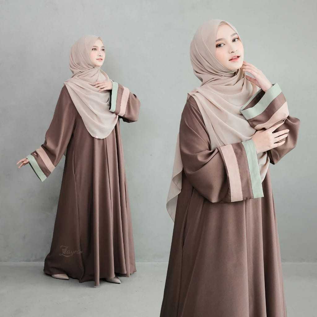 ZAYRA HIJAB | SHANUM ABAYA | Gamis Wanita / Ukhti Set Hijab Daily Syari Simpel Premium Lebaran Jumbo Mewah Elegan Terbaru 2025