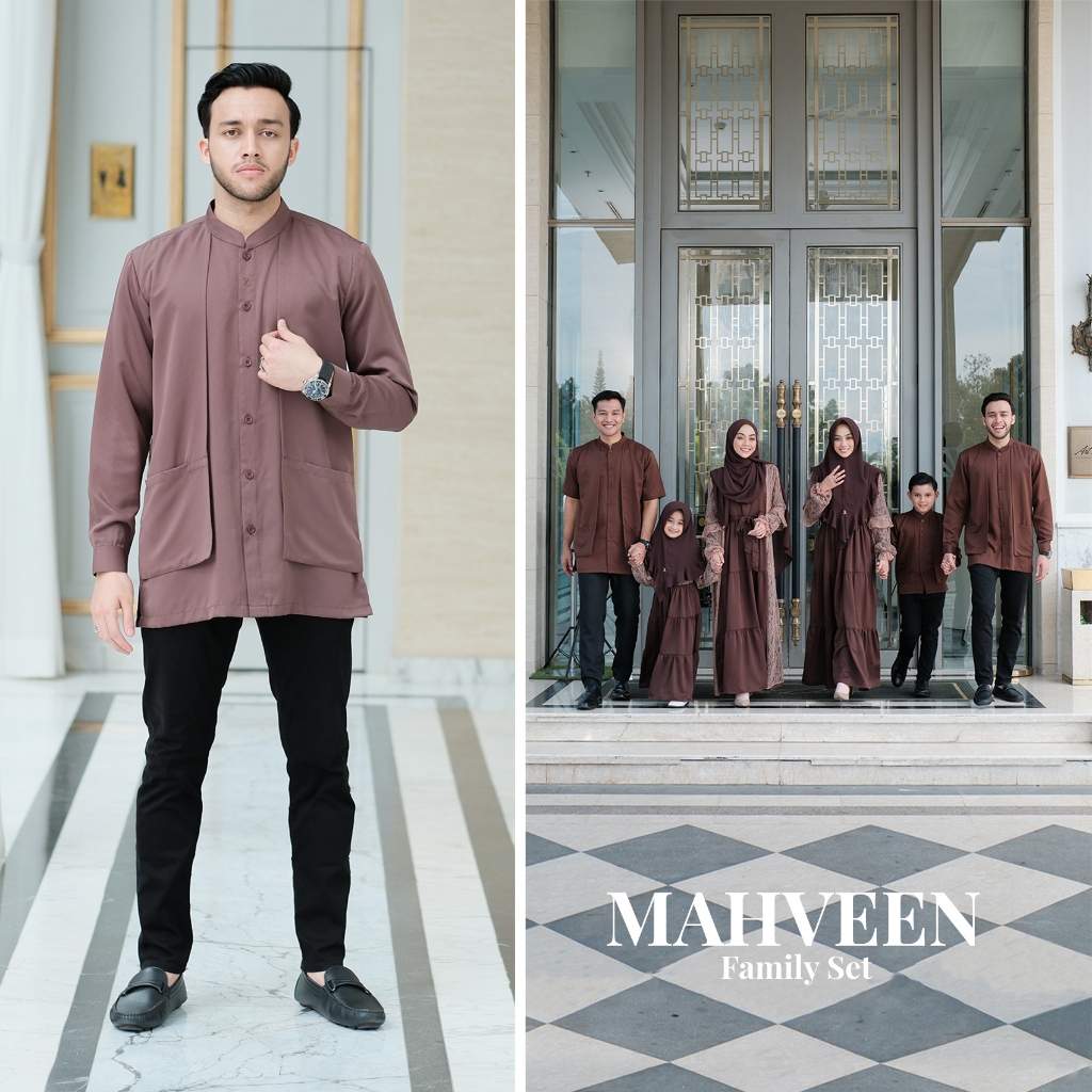 ZAYRA HIJAB | KOKO DEWASA MAHVEEN FAMILY SET | Baju Couple Pasangan Keluarga Kondangan Lebaran Kekinian Premium Jumbo Mewah Elegan Terbaru 2025