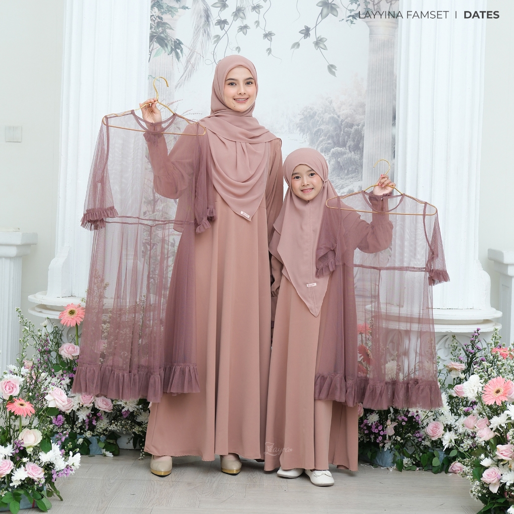 Zayra Hijab - Layyina Series - Gamis Anak Perempuan 0 - 12Tahun Brokat Elegan Premium Terbaru 2025