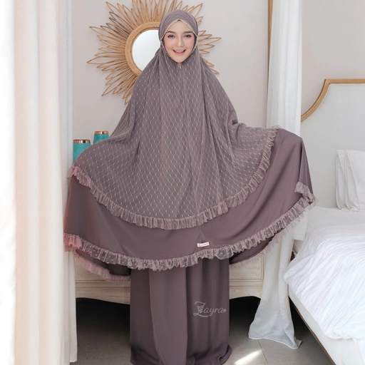 Image of ZAYRA HIJAB | MARZIA | Mukena Dewasa Jumbo Prayer Set Terbaru 2025