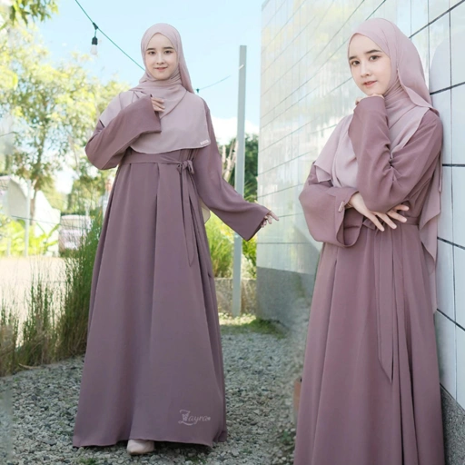 Image of ZAYRA HIJAB | DAYLE ABAYA | Gamis Wanita / Ukhti Set Hijab Daily Syari Simpel Premium Lebaran Jumbo Mewah Elegan Terbaru 2025