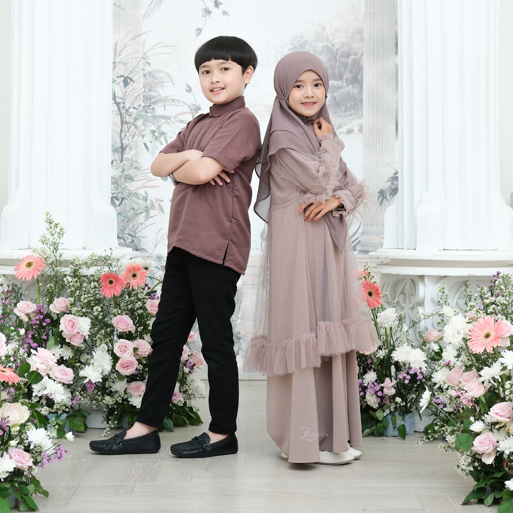 Zayra Hijab - Layyina Series - Koko Anak Laki - Laki Lengan Panjang 0-12 Tahun Premium Terbaru 2025