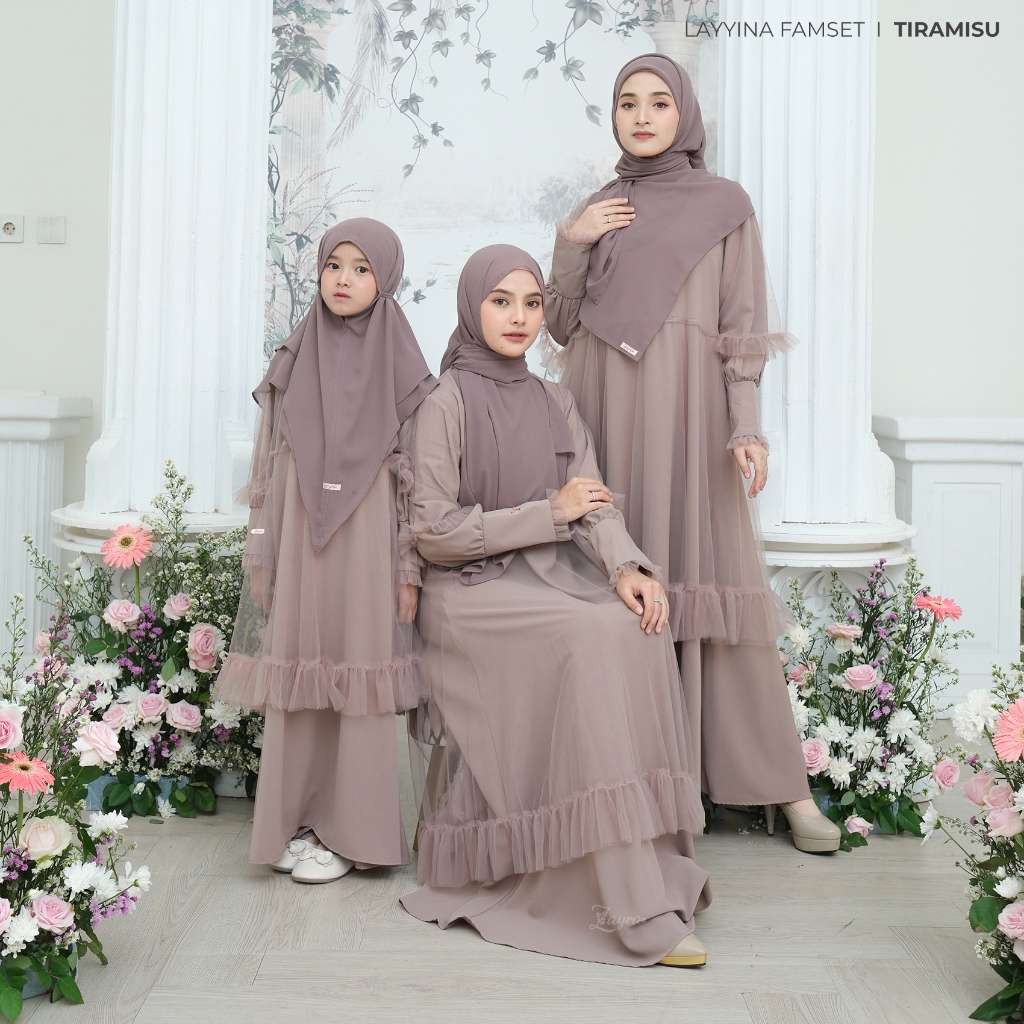 Zayra Hijab - Layyina Series - Gamis Anak Perempuan 0 - 12Tahun Brokat Elegan Premium Terbaru 2025