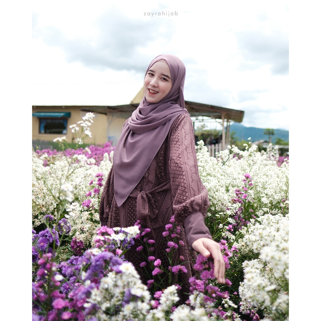 ZAYRA HIJAB | Lovely Dress - Gamis Wanita Syari Brokat Kondangan Lebaran Jumbo Elegan Terbaru 2025