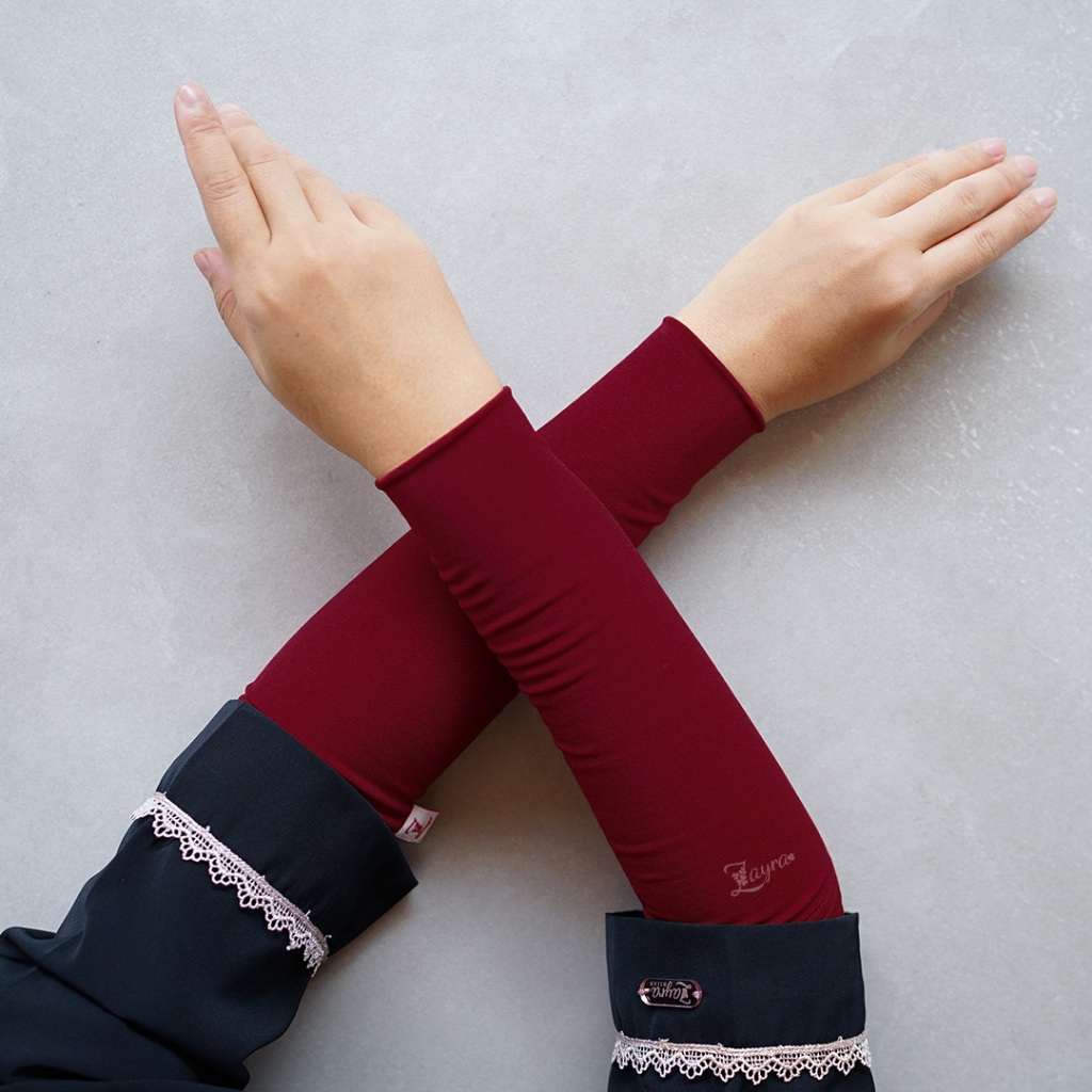 ZAYRA HIJAB | HANDSOCK | Manset Tangan Lengan Panjang Muslimah Jersey Adem Tebal Premium