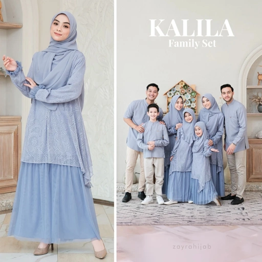 Image of ZAYRA HIJAB | KALILA DRESS - Gamis Wanita Brokat Kondangan Lebaran Jumbo Elegan Premium Terbaru 2025