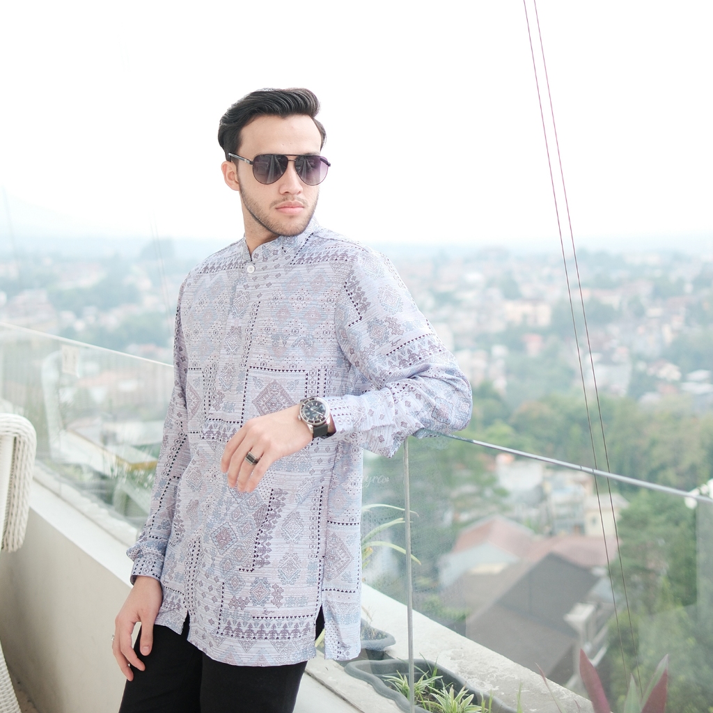 Zayra Hijab | Sarah Family Set - Koko Dewasa Baju Couple Kondangan Lebaran Premium Jumbo Mewah Elegan