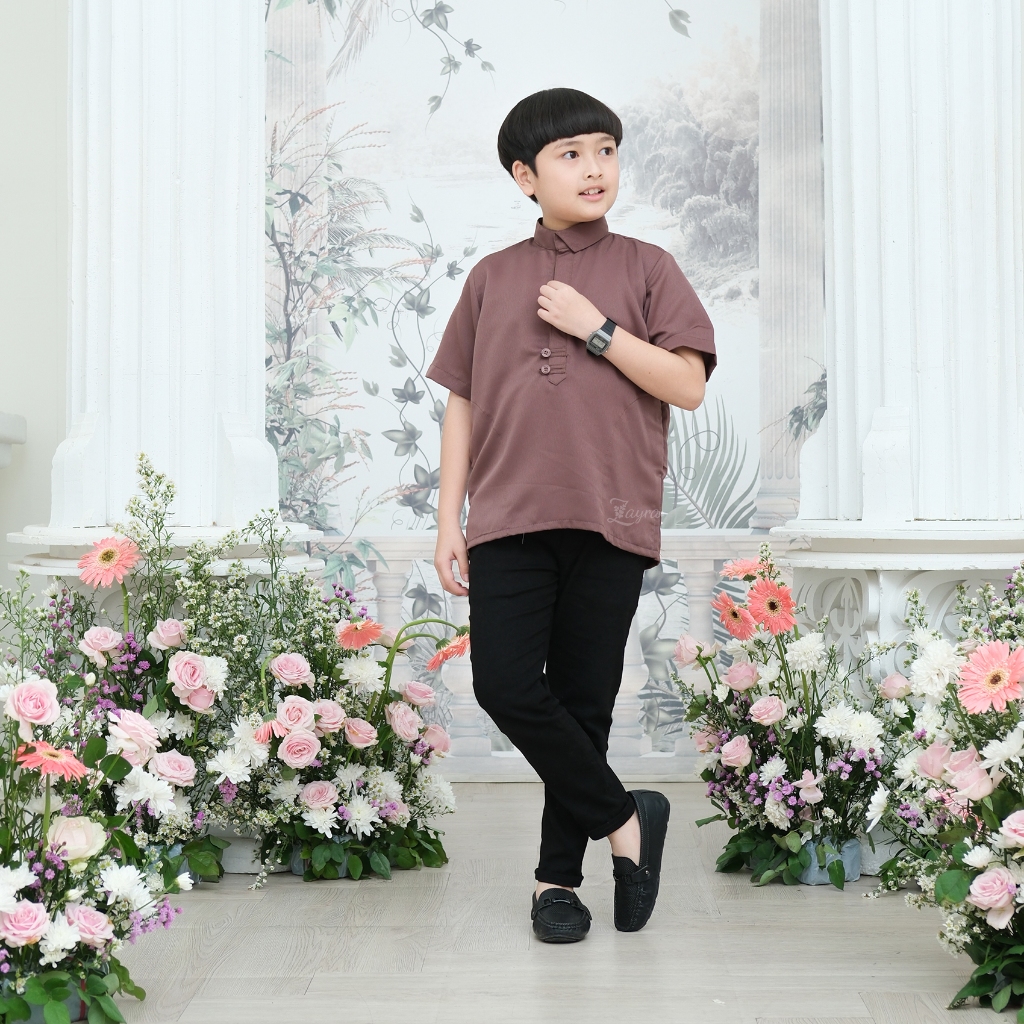Zayra Hijab - Layyina Series - Koko Anak Laki - Laki Lengan Panjang 0-12 Tahun Premium Terbaru 2025