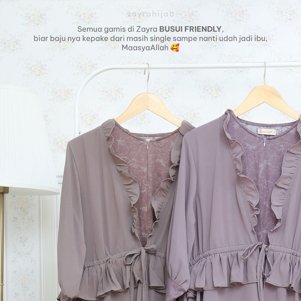 ZAYRA HIJAB | MAHLA DRESS | - Eid Series Premium | Gamis Jumbo Syari Silk Ceruti Babydoll Premium Lebaran Terbaru 2025