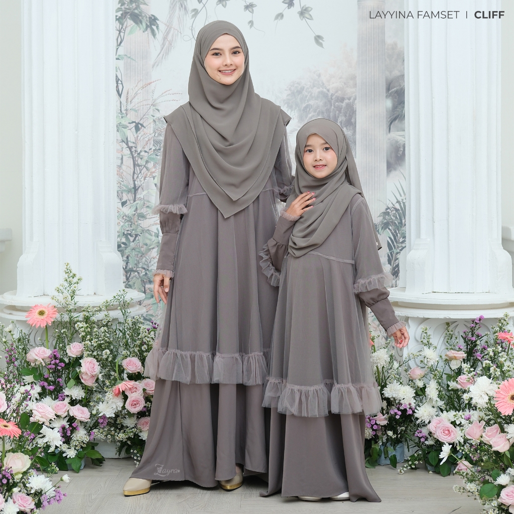 Zayra Hijab - Layyina Series - Gamis Anak Perempuan 0 - 12Tahun Brokat Elegan Premium Terbaru 2025