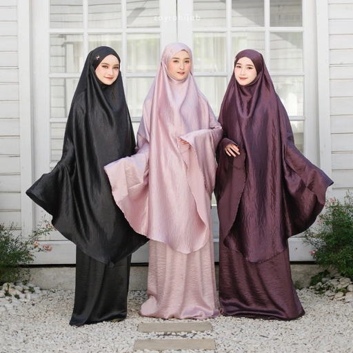 Image of ZAYRA HIJAB | DANIA | Mukena Dewasa Jumbo Prayer Set Terbaru 2025