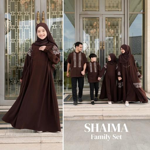 Image of Zayra Hijab | Shaima Series - Gamis Anak Perempuan 0-12 Tahun Dress Bordir Elegan Sarimbit Premium Terbaru 2025