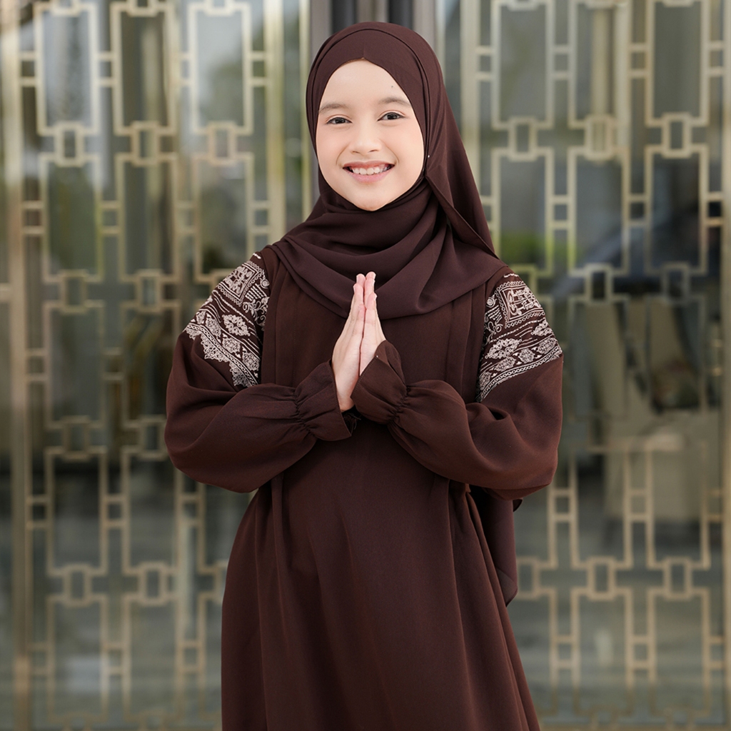 Zayra Hijab | Shaima Series - Khimar Instan Anak Perempuan Pashmina Jumbo Ceruti Babydoll Premium