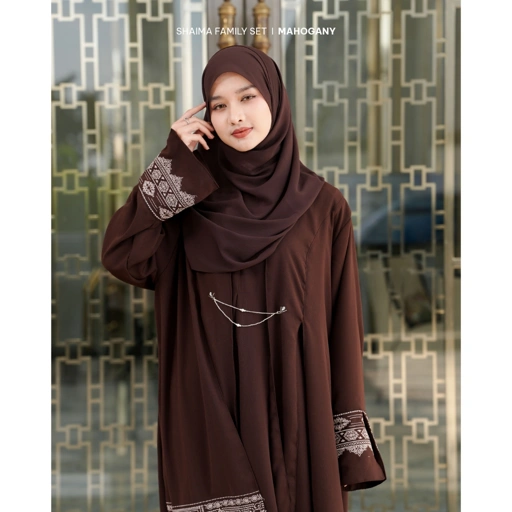 Image of Zayra Hijab | Shaima Series - Khimar Dewasa French Instan Hijab Pashmina Syar'I Ceruti Babydoll
