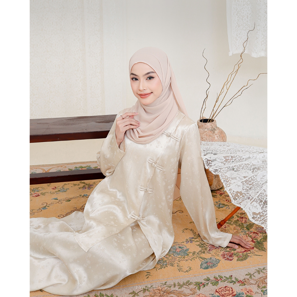 Zayra Hijab | Yia Choengsam - Dress Korean Look Setelan Casual Style Silk Premium Lebaran 2026