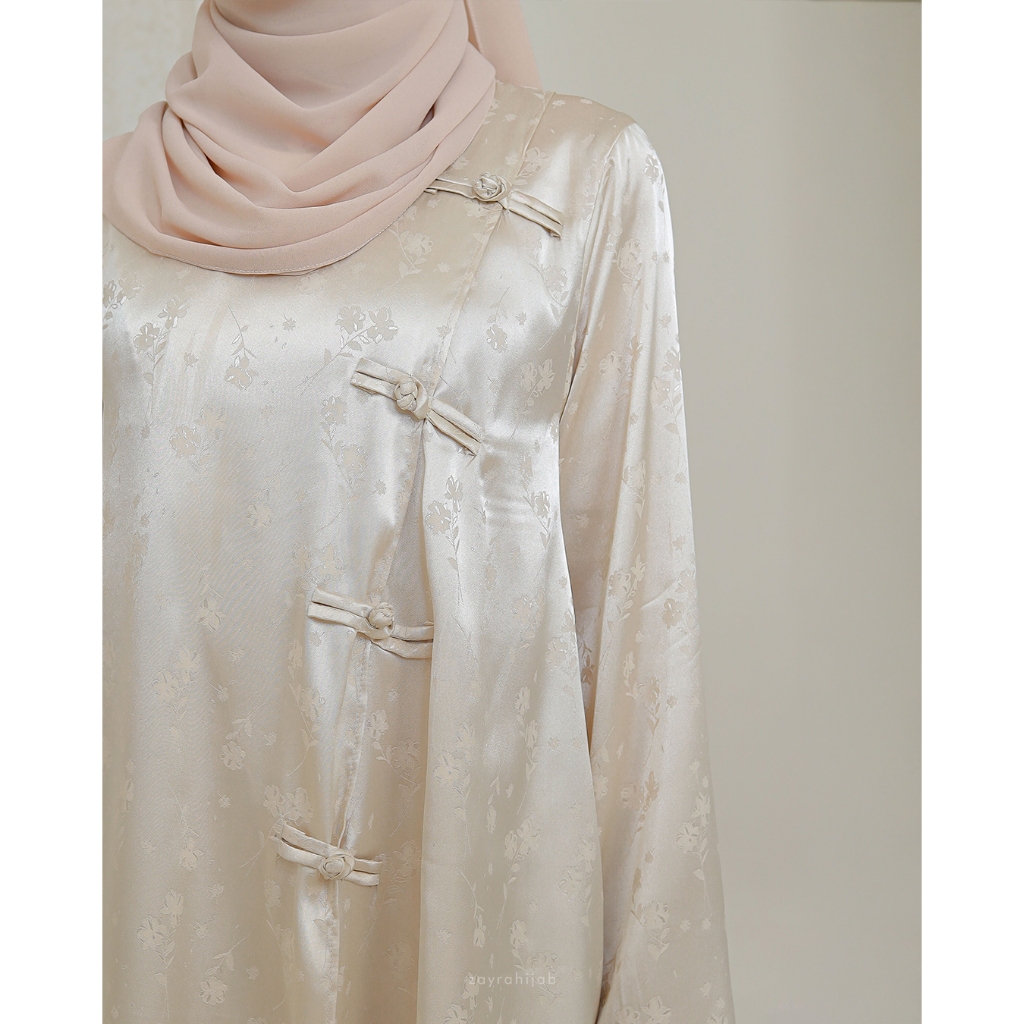 Zayra Hijab | Yia Choengsam - Dress Korean Look Setelan Casual Style Silk Premium Lebaran 2026