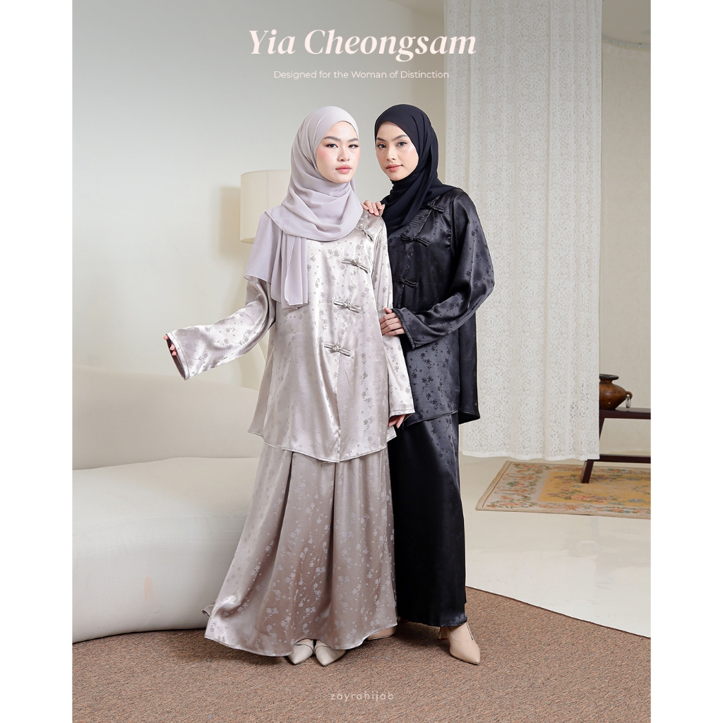 Zayra Hijab | Yia Choengsam - Dress Korean Look Setelan Casual Style Silk Premium Lebaran 2026