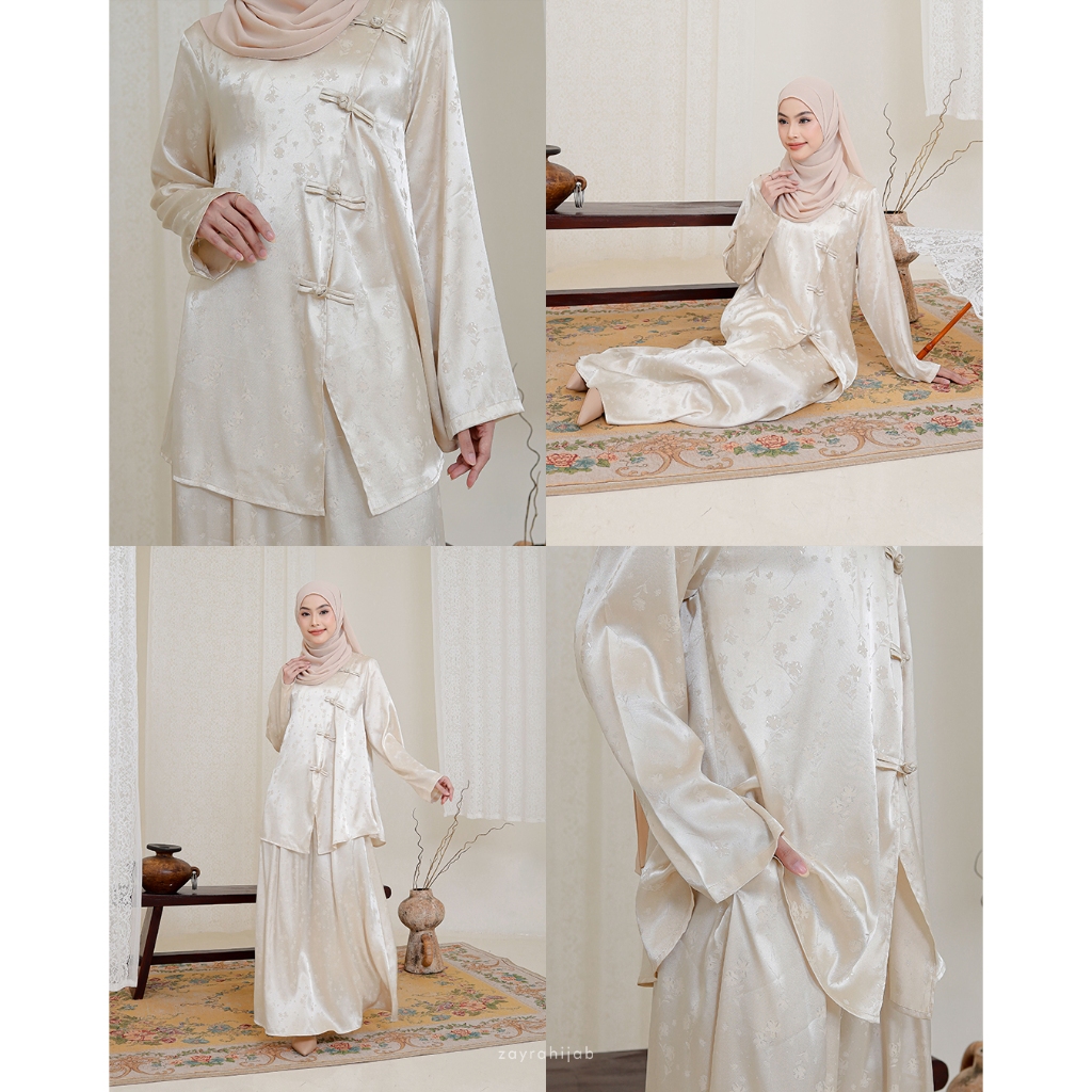 Zayra Hijab | Yia Choengsam - Dress Korean Look Setelan Casual Style Silk Premium Lebaran 2026