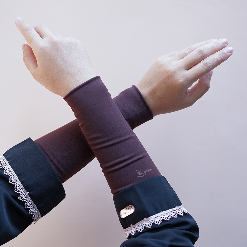 ZAYRA HIJAB | HANDSOCK | Manset Tangan Lengan Panjang Muslimah Jersey Adem Tebal Premium