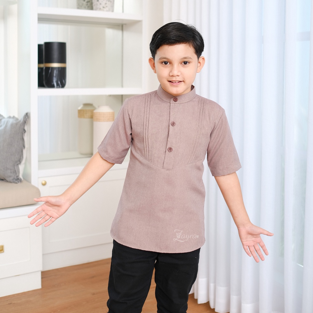 ZAYRA HIJAB | KOKO ANAK LATHIF FAMILY SET | Koko Anak Laki - Laki Lengan Panjang Pendek 0-12 Tahun Terbaru 2025 Premium
