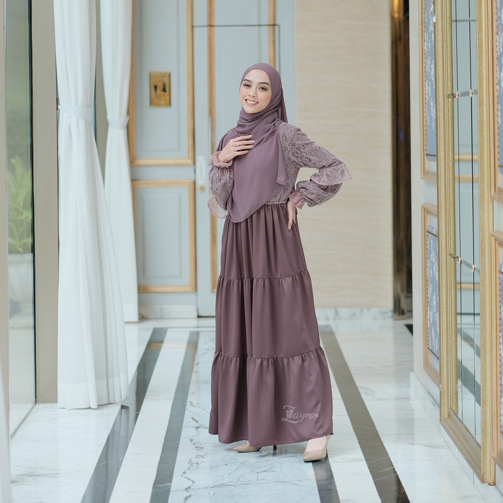 ZAYRA HIJAB | GAMIS DEWASA MAHVEEN NON OUTER | Baju Couple Pasangan Keluarga Kondangan Lebaran Kekinian Premium Jumbo Mewah Elegan Terbaru 2025